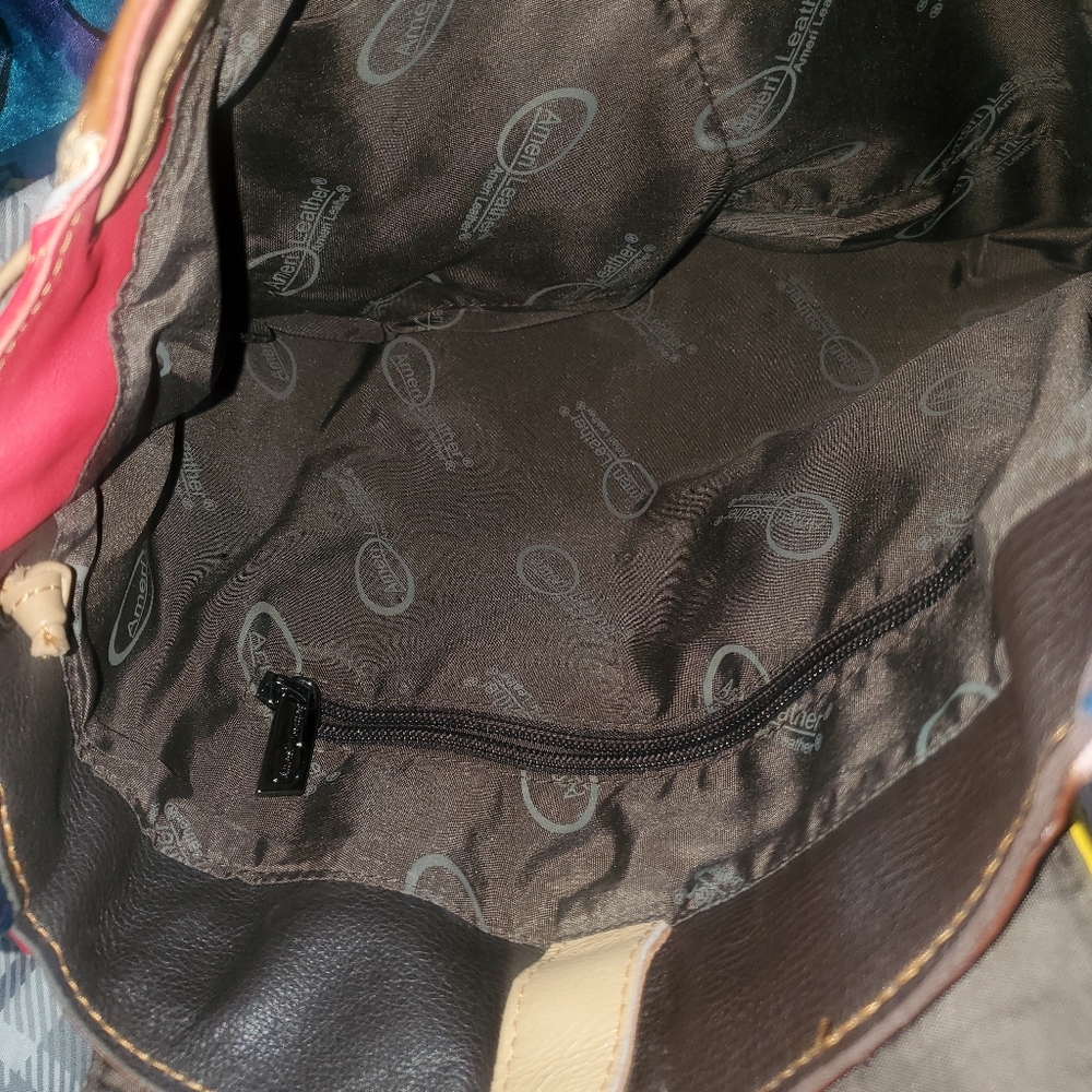 Multicolor Patchwork Leather Bag - image 3